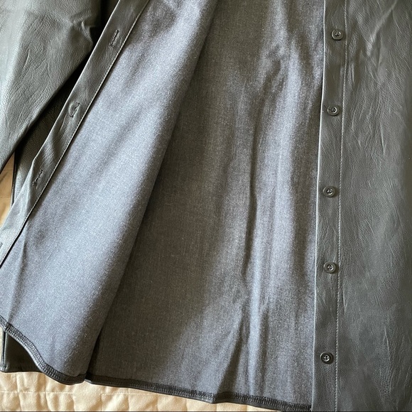 COPY - Extreme oversized Faux Leather Shacket BNWT - Picture 3 of 7